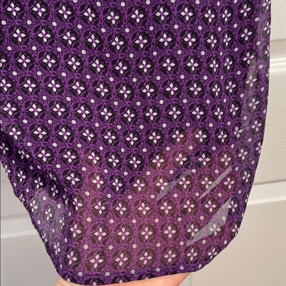 Beecher Brook Purple crisscross, cold should shirt - Picture 5 of 10